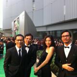 We are on the green carpet.